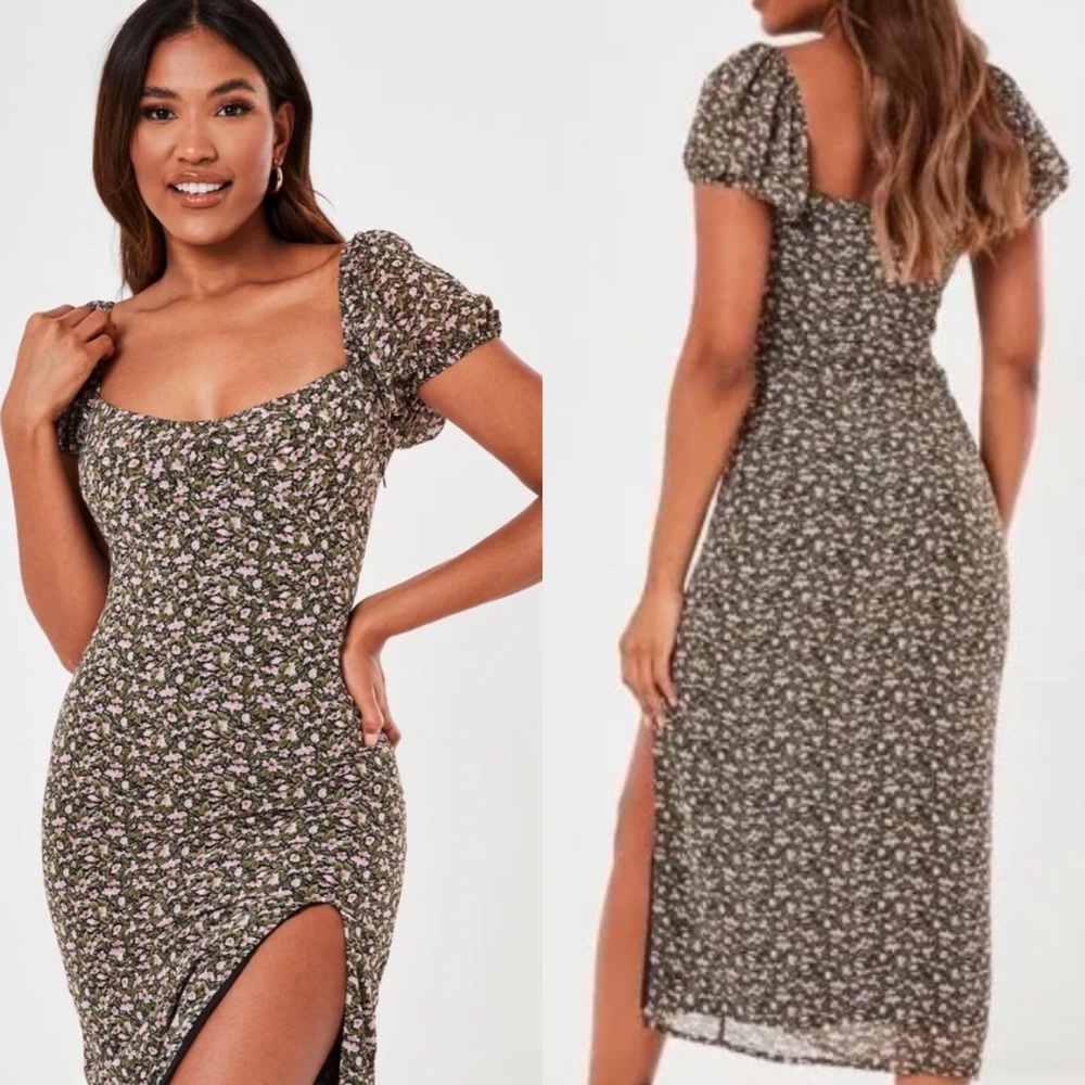 Floral Milkmaid dress